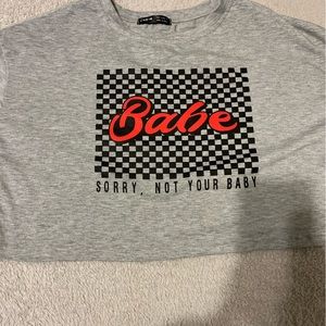 Babe cropped t-shirt